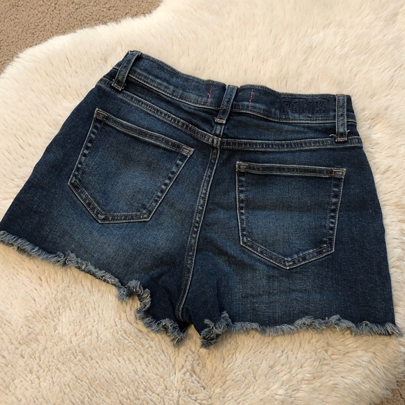 PINK victoria's secret denim shorts - Picture 2 of 4